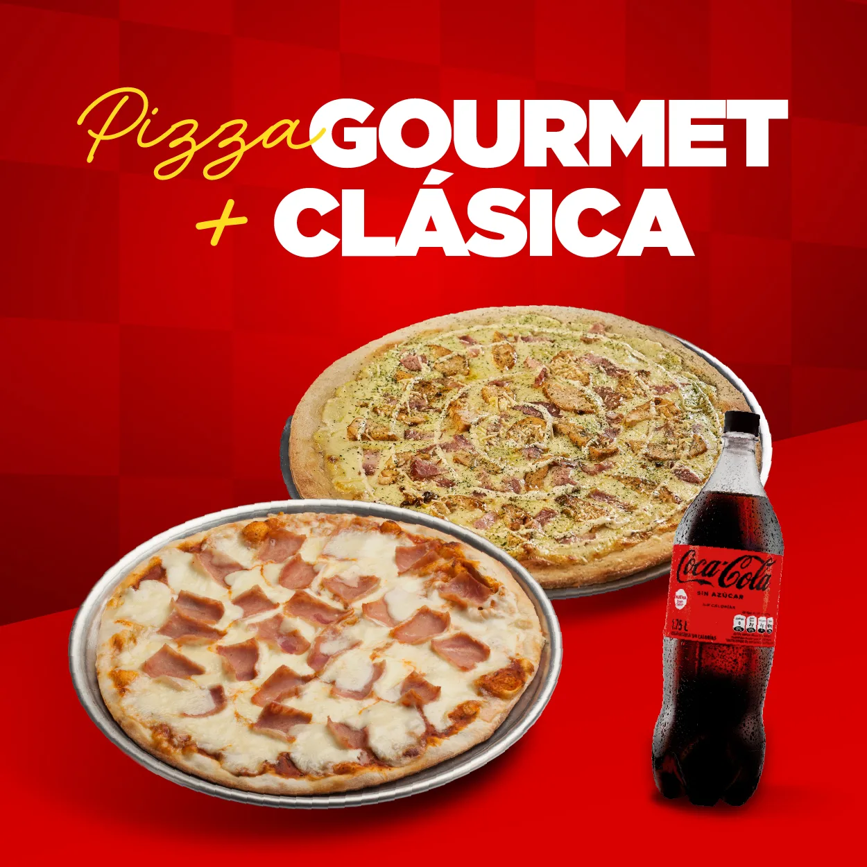 Pizza Clasica + Gourmet Medium
