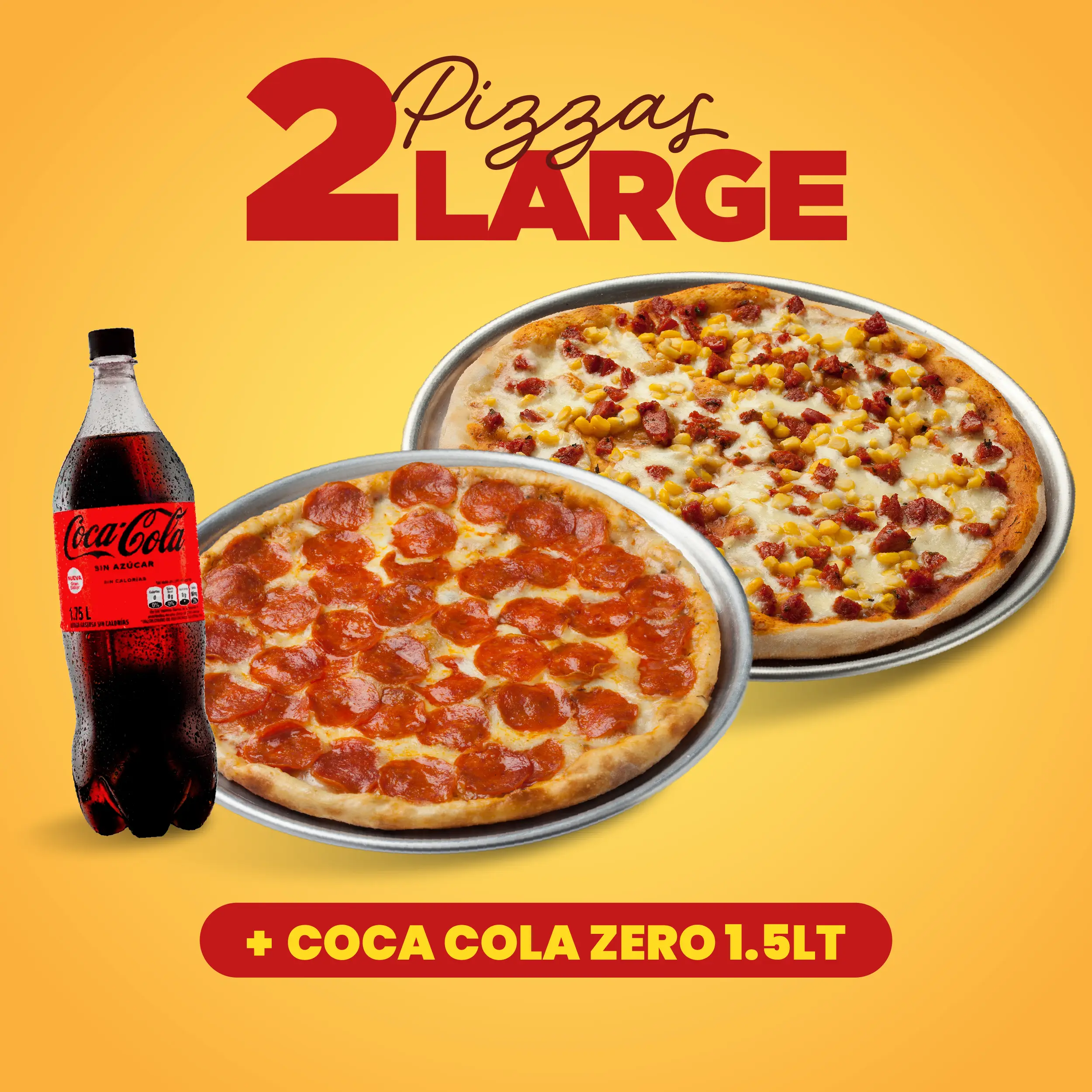 Combo pizza large + Coca-cola